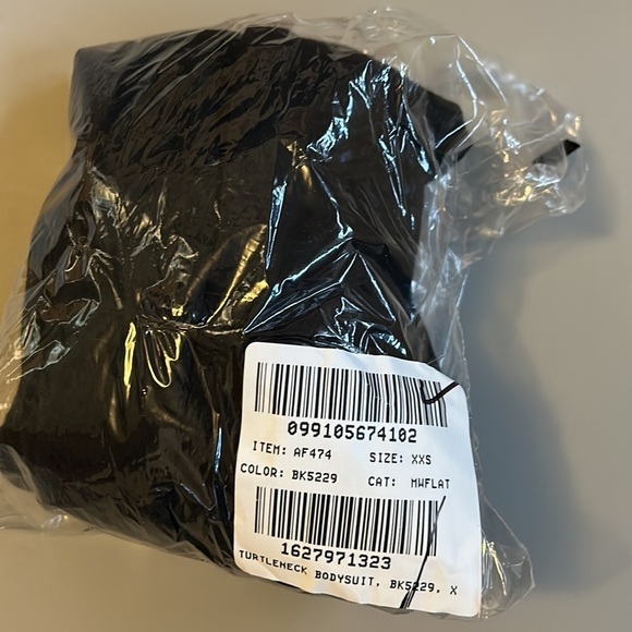 Madewell black turtleneck thong bodysuit size XXS new - Picture 5 of 5